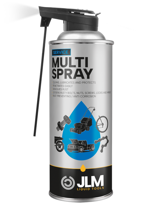 منتج لتزييت وحماية وتنظيف جميع أنواع الأجزاء المعدنية والبلاستيكية - JLM Multispray J04200